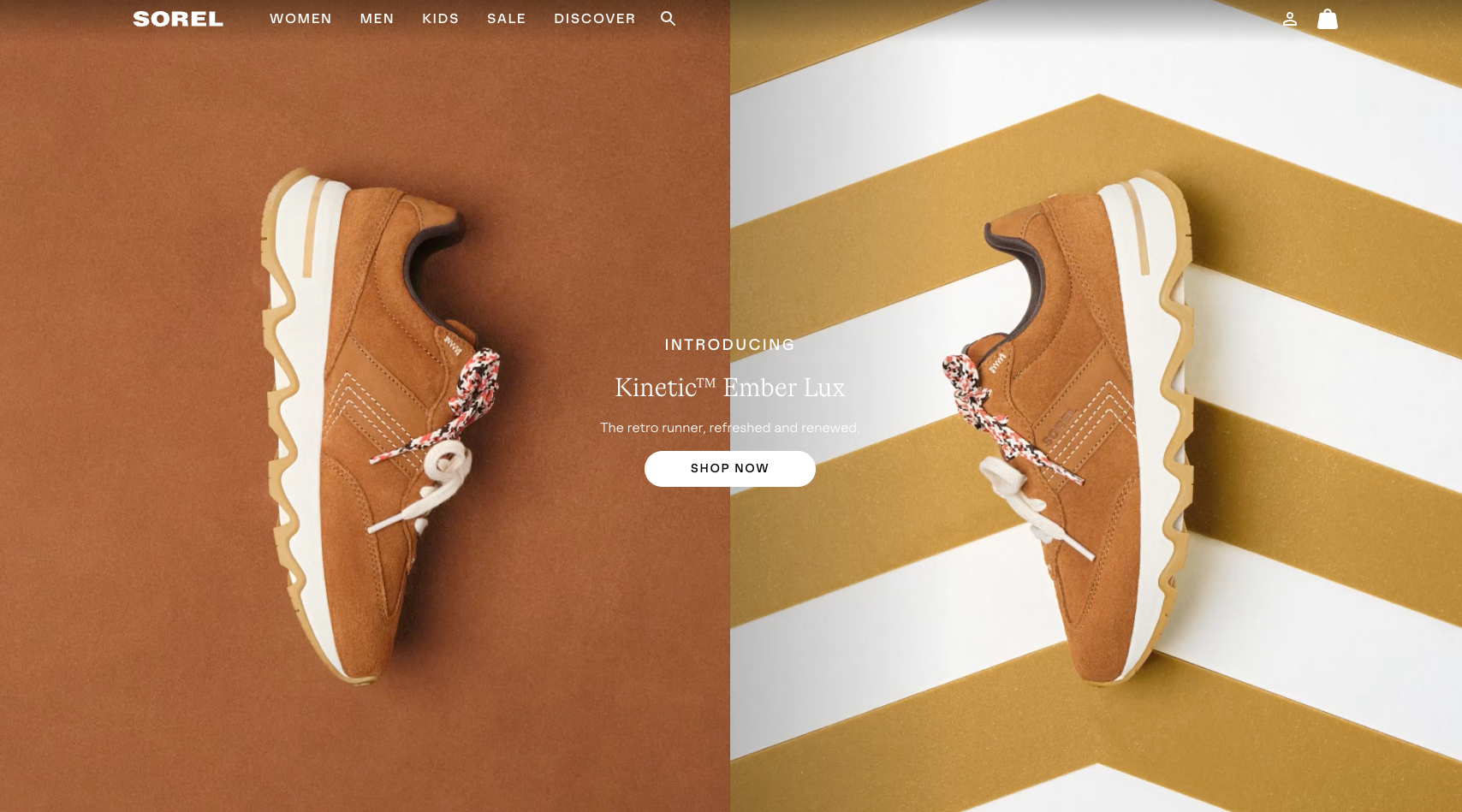 SOREL Footwear work sample